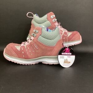 Moxie Trades Trisha Work Boots-Women 5-Pink/Gray Suede Composite Toe MT21406 NWT